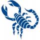 Scorpion autocollant sticker adhésif logo 3