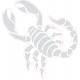 Scorpion autocollant sticker adhésif logo 3