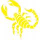Scorpion autocollant sticker adhésif logo 3
