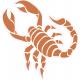 Scorpion autocollant sticker adhésif logo 3