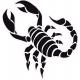 Scorpion autocollant sticker adhésif logo 3
