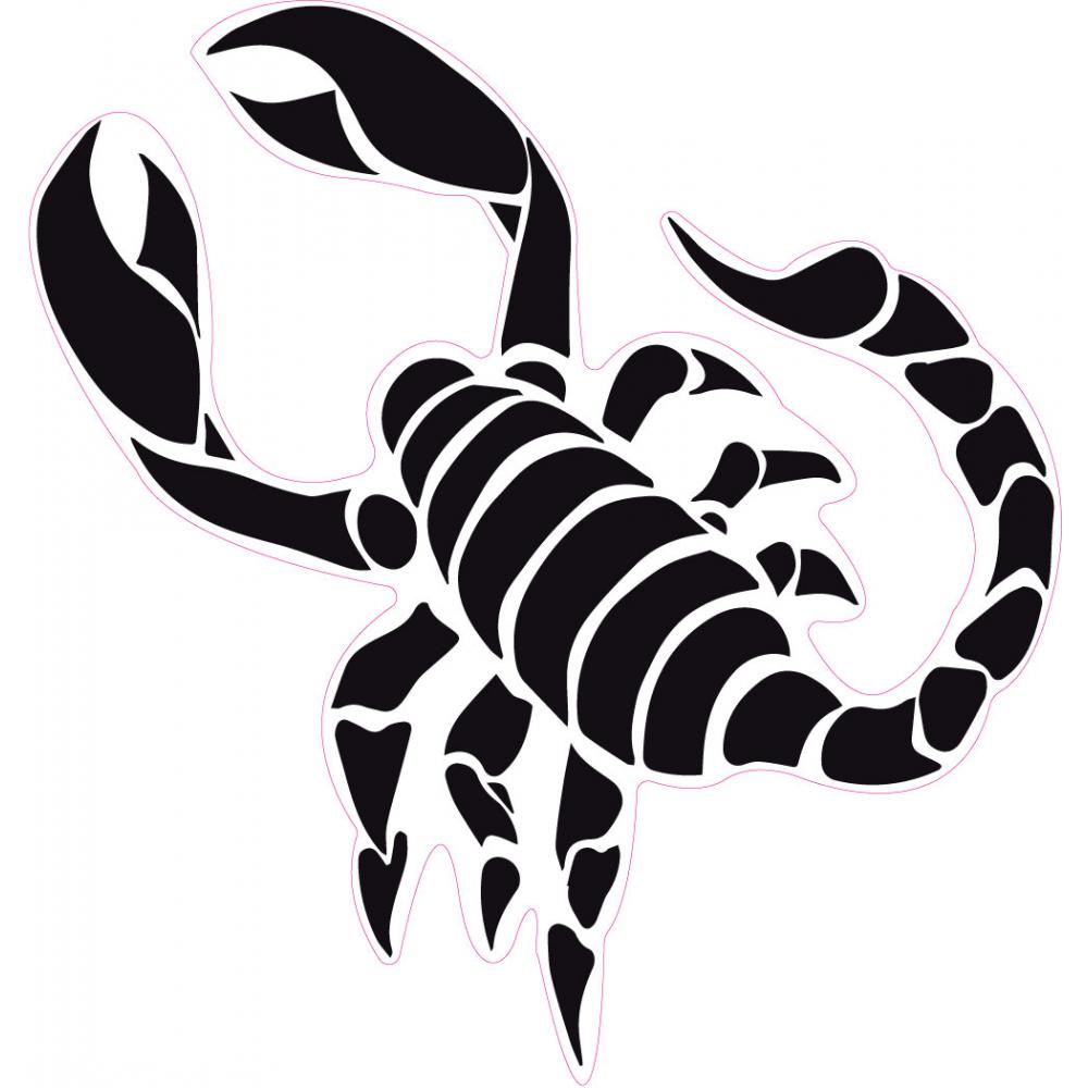Scorpion autocollant sticker adhésif logo 3