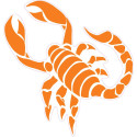 Scorpion autocollant sticker adhésif logo 3