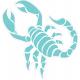 Scorpion autocollant sticker adhésif logo 3