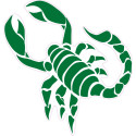 Scorpion autocollant sticker adhésif logo 3