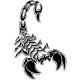 Scorpion autocollant sticker adhésif logo 2