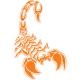 Scorpion autocollant sticker adhésif logo 2