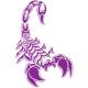 Scorpion autocollant sticker adhésif logo 2