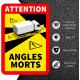 Angles morts camion poids lourds sticker autocollant 85