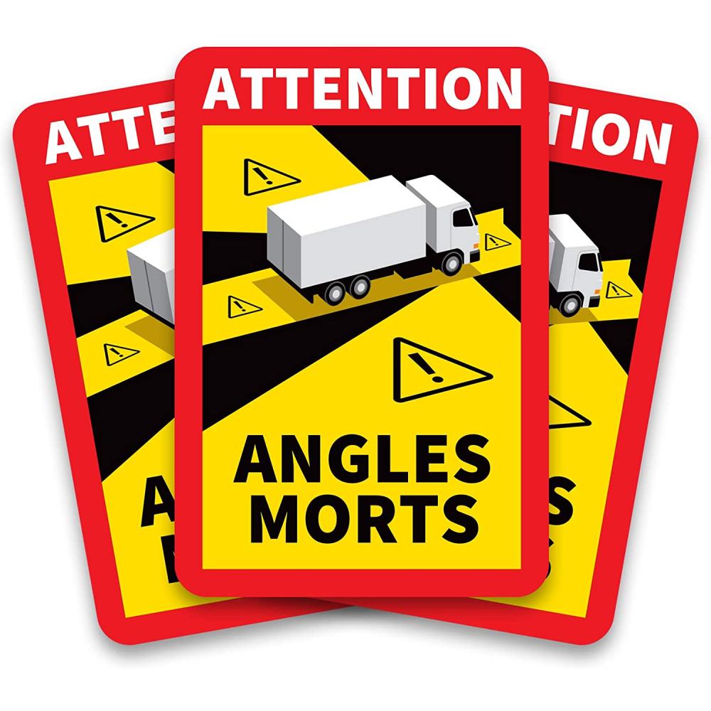 Angles morts camion poids lourds sticker autocollant 85