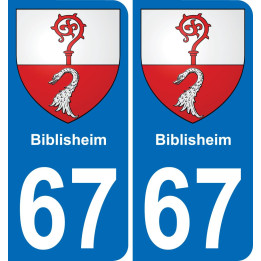 67 Biblisheim-aufkleber plakette ez stadt