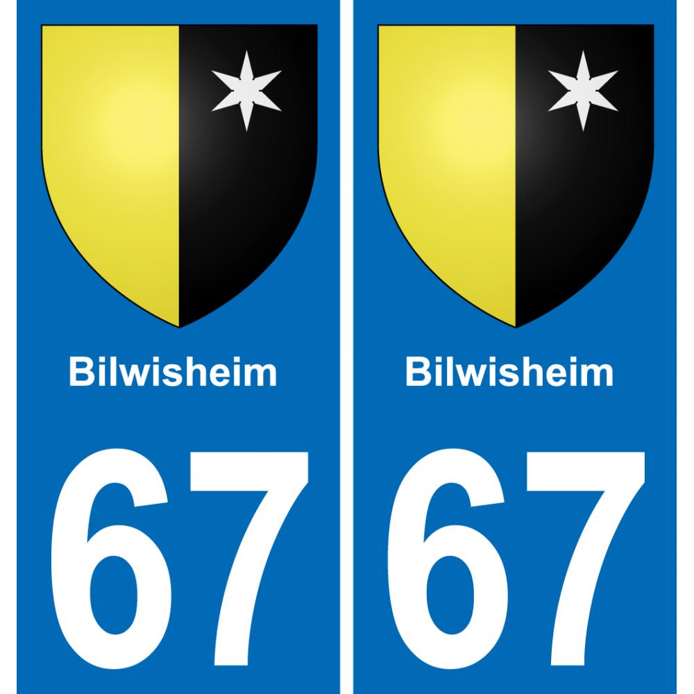 67 Bilwisheim-aufkleber plakette ez stadt