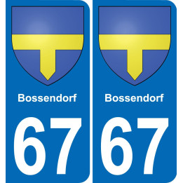 67 Bossendorf-aufkleber plakette ez stadt