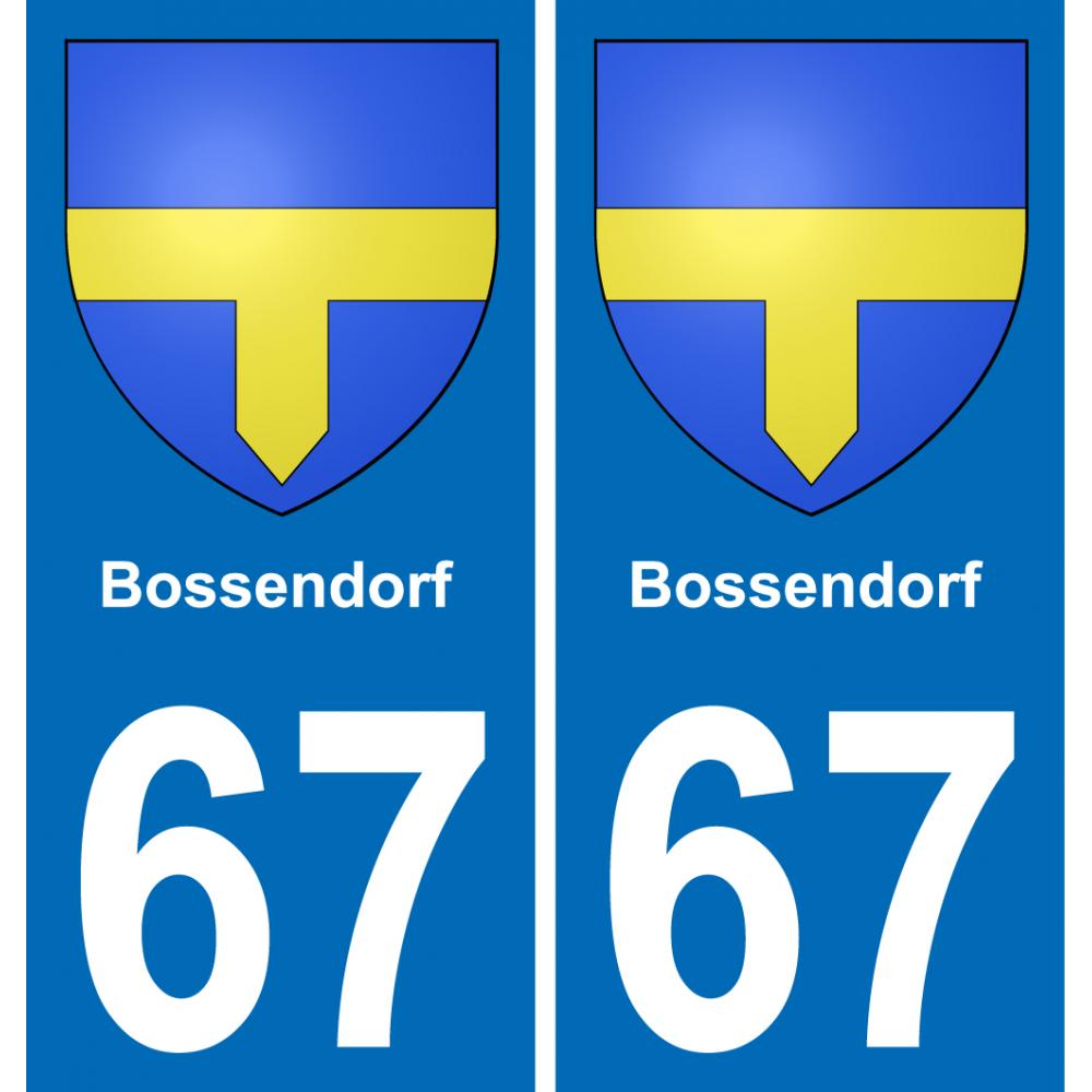 67 Bossendorf adesivo piastra di registrazione city