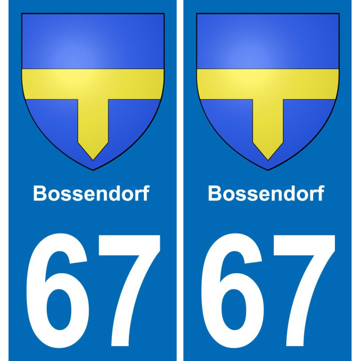 67 Bossendorf-aufkleber plakette ez stadt