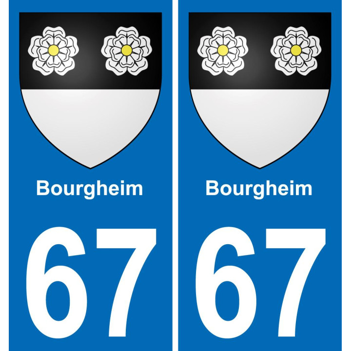 67 Bourgheim-aufkleber plakette ez stadt