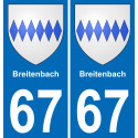 67 Breitenbach adesivo piastra di registrazione city