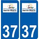 37 Sainte-Maure-de-Touraine logo ville autocollant plaque stickers
