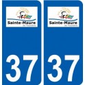 37 Sainte-Maure-de-Touraine logo ville autocollant plaque stickers
