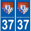 37 Sainte-Maure-de-Touraine ville autocollant plaque stickers