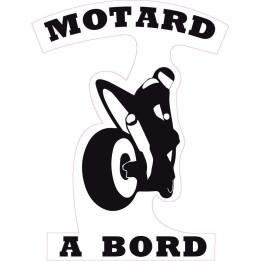Autocollant Motard à Bord moto sticker