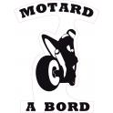 Aufkleber Biker an Bord motorrad sticker