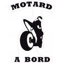 Autocollant Motard à Bord moto sticker