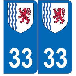 64 Pau placa etiqueta de registro de la ciudad