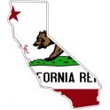 Autocollant sticker adhesif voiture drapeau carte californie usa california