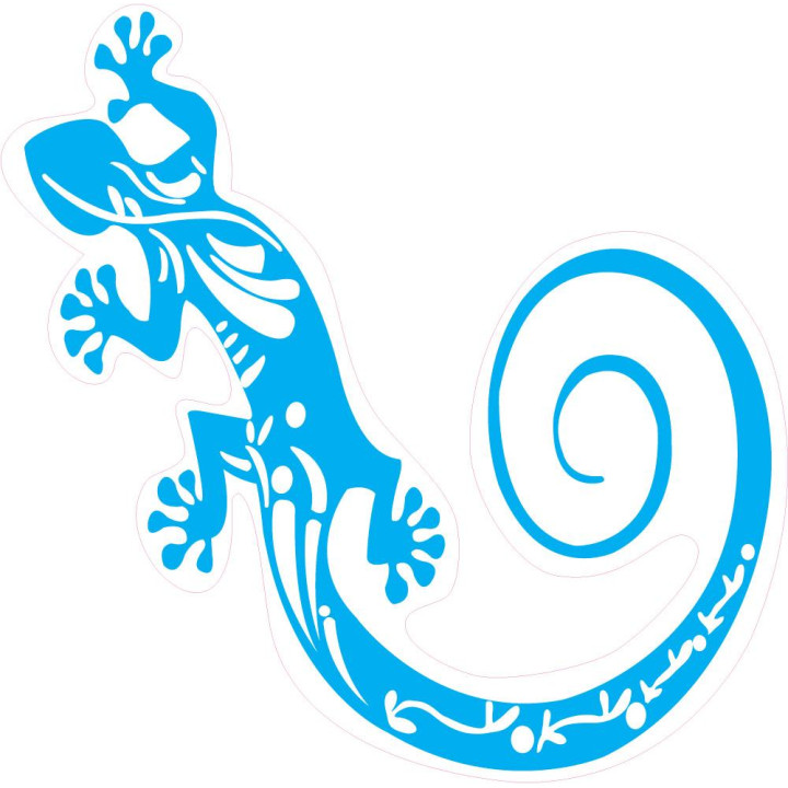 Gecko salamandre 9865 autocollant adhésif sticker