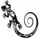 Gecko salamandre 9865 autocollant adhésif sticker