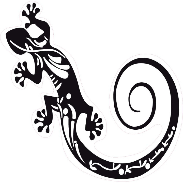 Gecko salamandre 9865 autocollant adhésif sticker