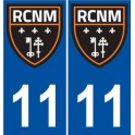 11 RCNM Narbonne Rugby sticker adesivo piastra