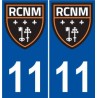 11 RCNM Nabonne Rugby sticker autocollant plaque