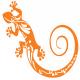 Gecko salamandre 9865 autocollant adhésif sticker