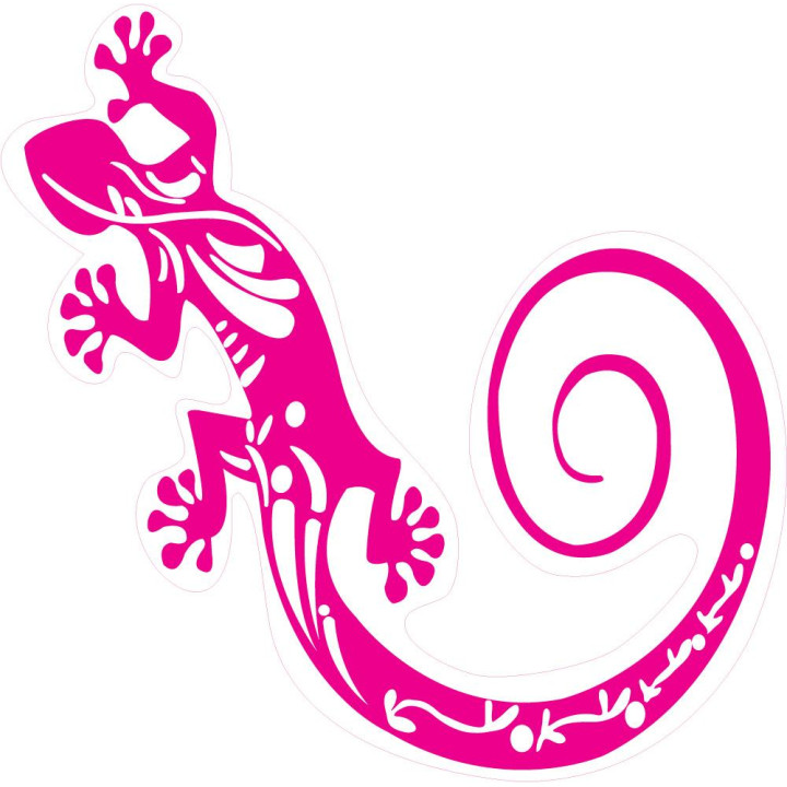 Gecko salamandre 9865 autocollant adhésif sticker
