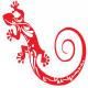 Gecko salamandre 9865 autocollant adhésif sticker