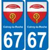 67 Colroy-la-Roche-aufkleber plakette ez stadt