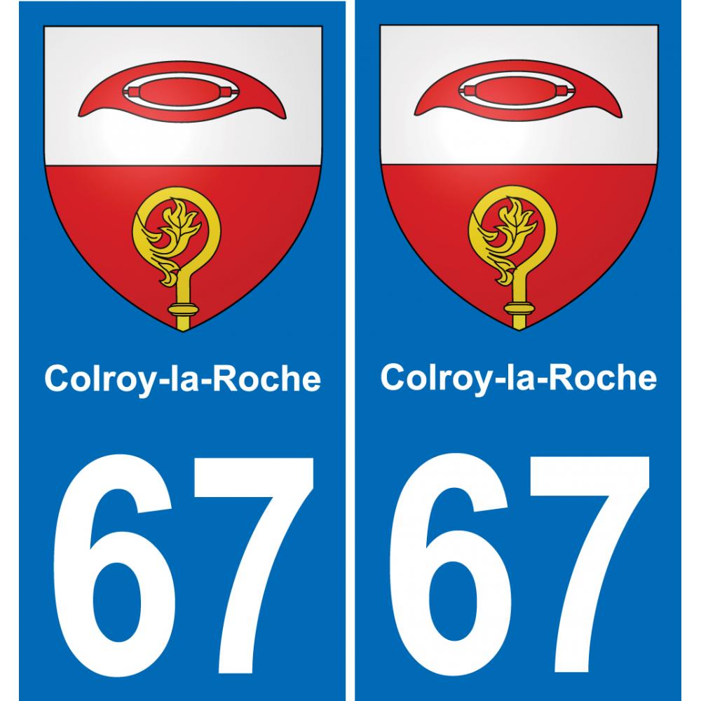 67 Colroy-la-Roche adesivo piastra di registrazione city