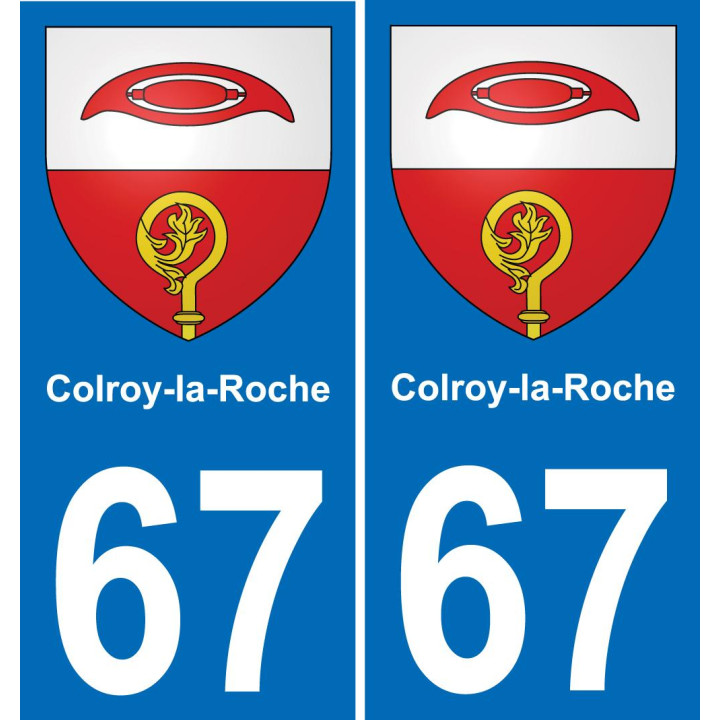 67 Colroy-la-Roche-aufkleber plakette ez stadt