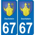 67 Dachstein sticker plate registration city