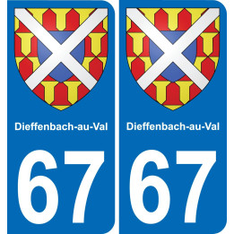 67 Dieffenbach-au-Val-aufkleber plakette ez stadt