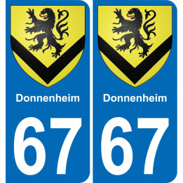 67 Donnenheim-aufkleber plakette ez stadt