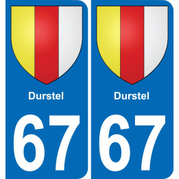 67 Durstel-aufkleber plakette ez stadt