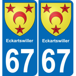 67 Eckartswiller-aufkleber plakette ez stadt