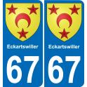 67 Eckartswiller sticker plate registration city