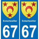 67 Eckartswiller-aufkleber plakette ez stadt