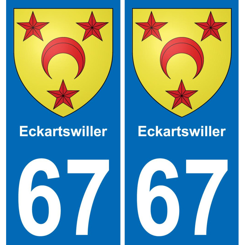 67 Eckartswiller-aufkleber plakette ez stadt