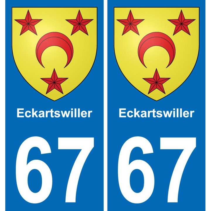 67 Eckartswiller-aufkleber plakette ez stadt