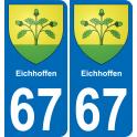67 Eichhoffen sticker plate registration city